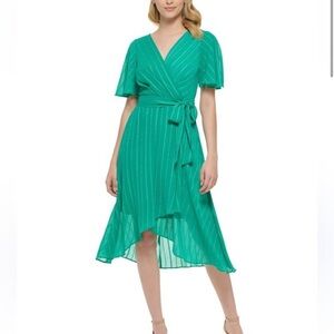 ✨2x Host Pick✨ Tommy Hilfiger Ella Gauze Faux Wrap Dress